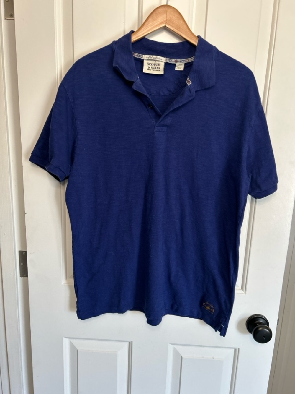 Scotch & Soda Men's Navy Polo Shirt Size Large